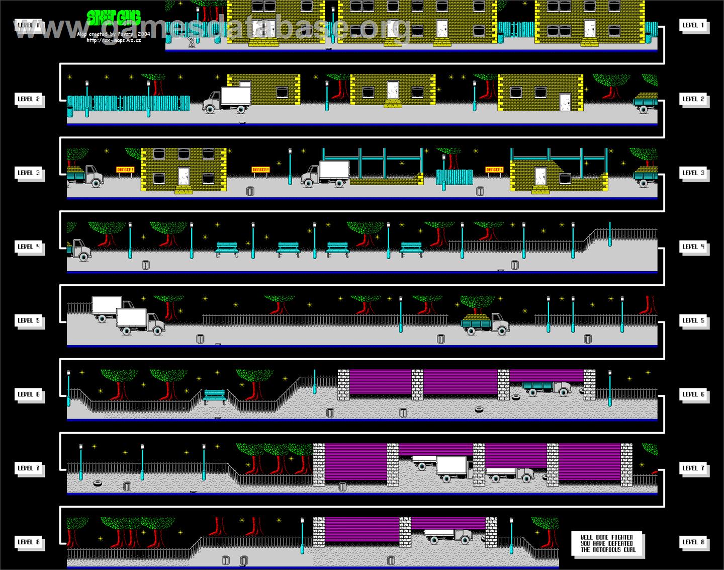 Street Gang - Atari ST - Artwork - Map
