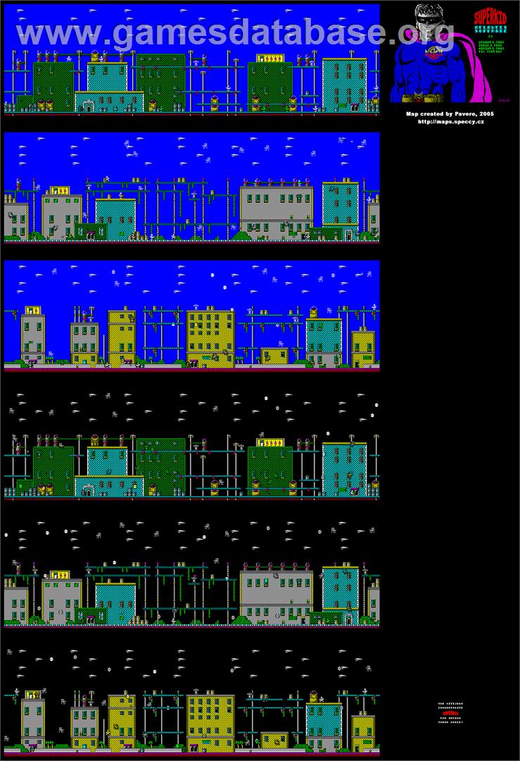 Superkid - Amstrad CPC - Artwork - Map