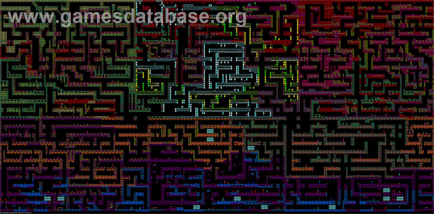 The Ice Temple - Sinclair ZX Spectrum - Artwork - Map