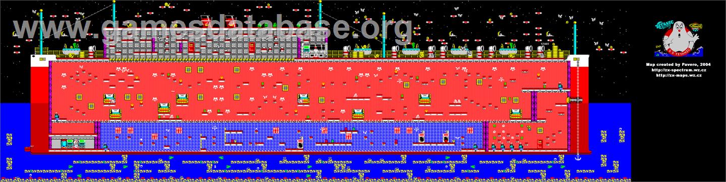 Titanic Blinky - Amstrad CPC - Artwork - Map