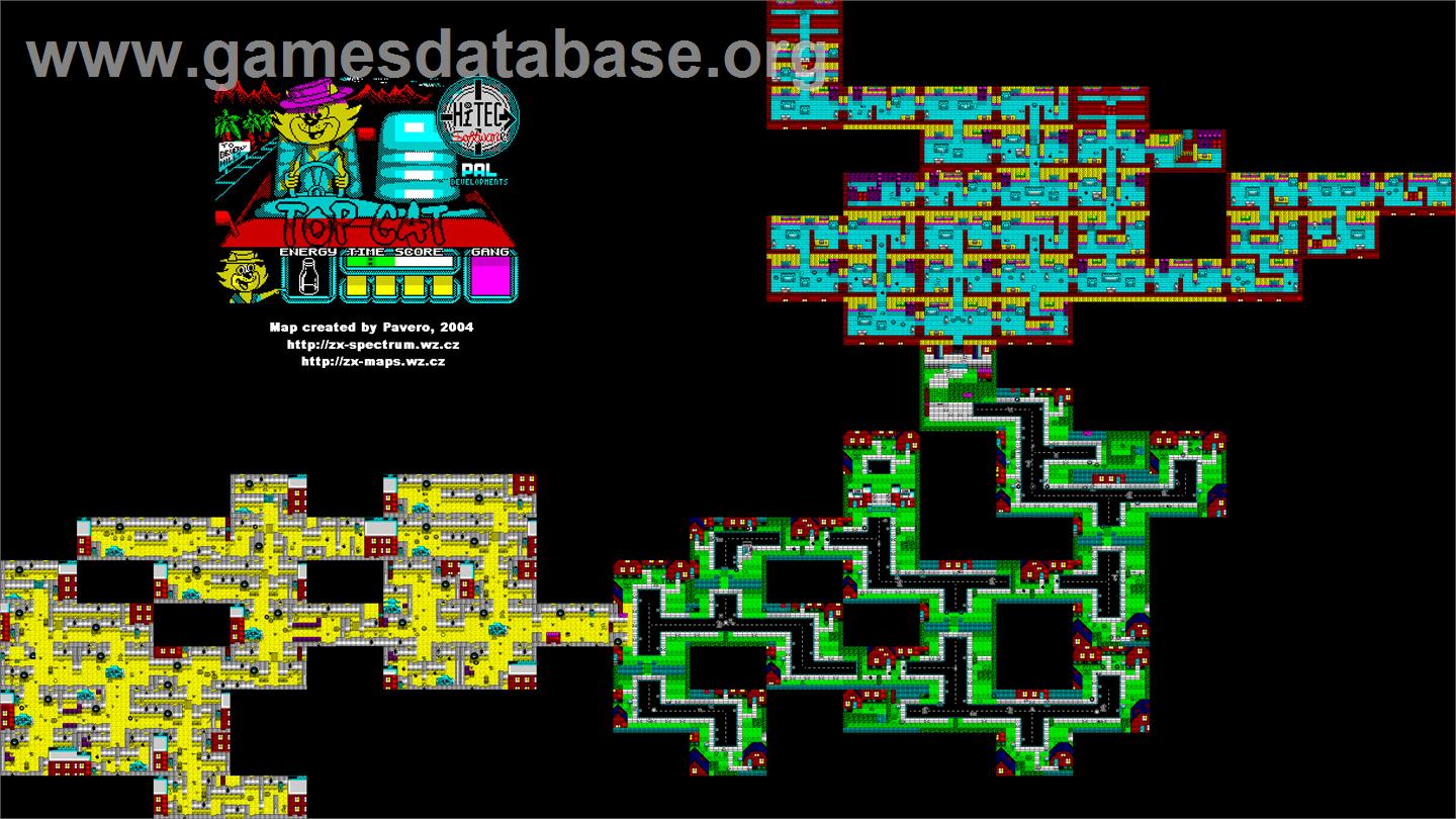 Top Cat - Sinclair ZX Spectrum - Artwork - Map