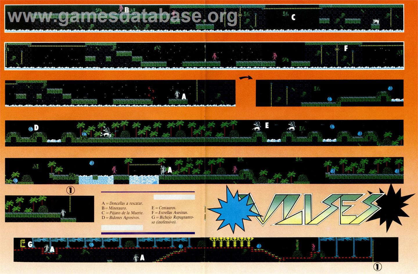 Ulises - Sinclair ZX Spectrum - Artwork - Map