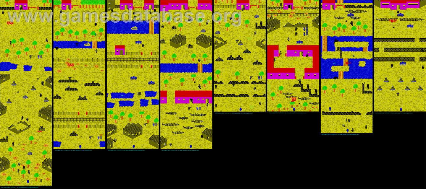 Who Dares Wins 2 - Commodore 64 - Artwork - Map