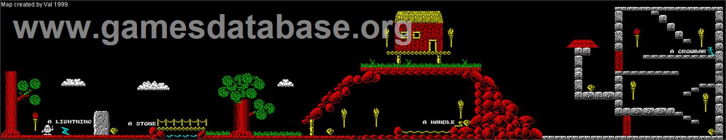 Wonderful Dizzy - Sinclair ZX Spectrum - Artwork - Map