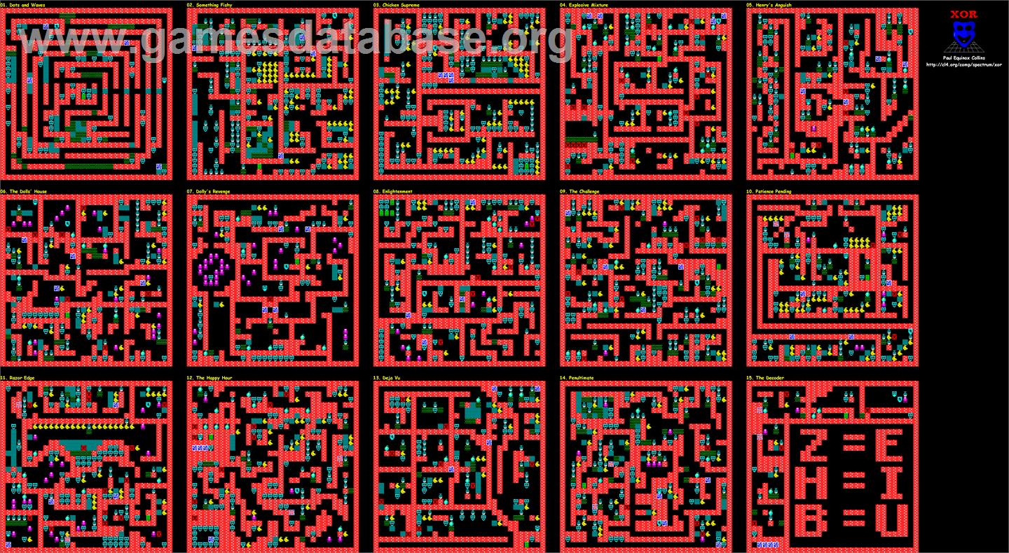 Xor - Commodore 64 - Artwork - Map