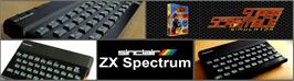 Arcade Cabinet Marquee for Super Scramble Simulator.