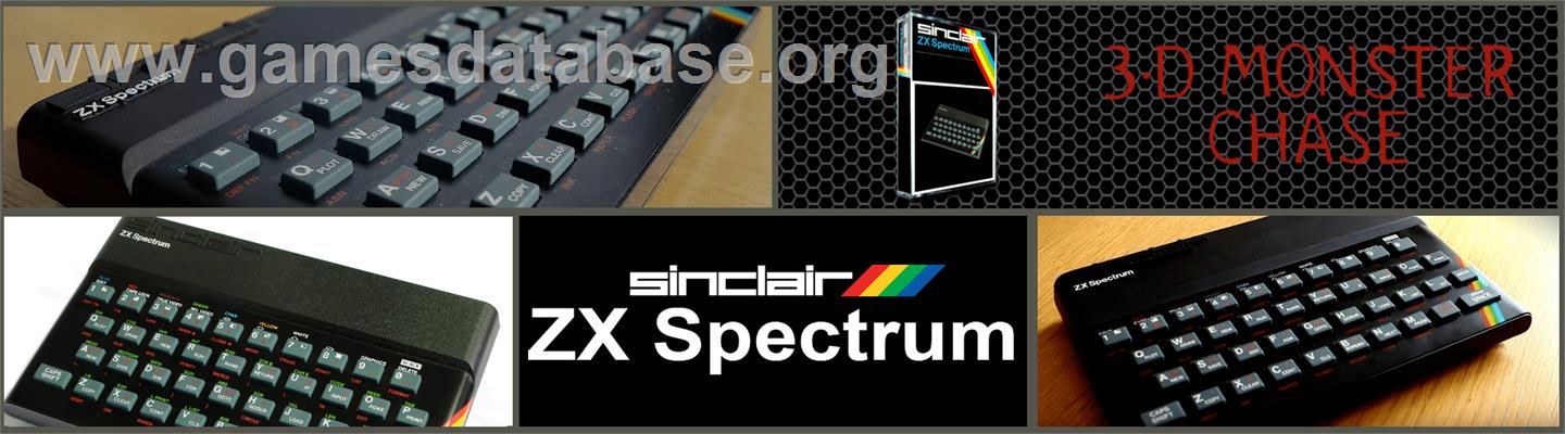3D Monster Chase - Sinclair ZX Spectrum - Artwork - Marquee