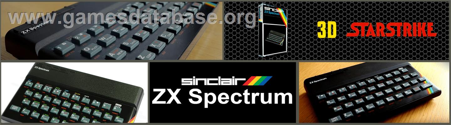 3D Starstrike - Sinclair ZX Spectrum - Artwork - Marquee