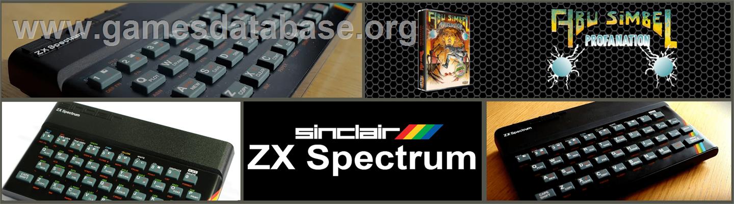 Abu Simbel Profanation - Sinclair ZX Spectrum - Artwork - Marquee