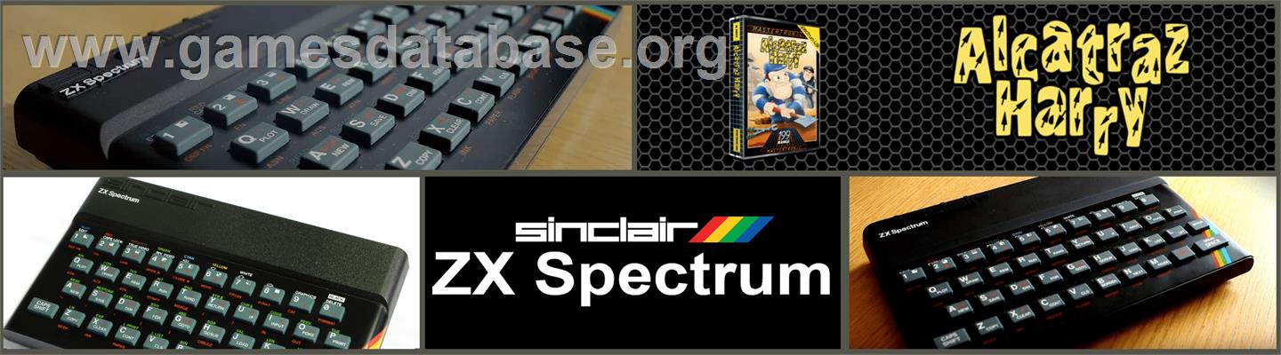 Alcatraz Harry - Sinclair ZX Spectrum - Artwork - Marquee