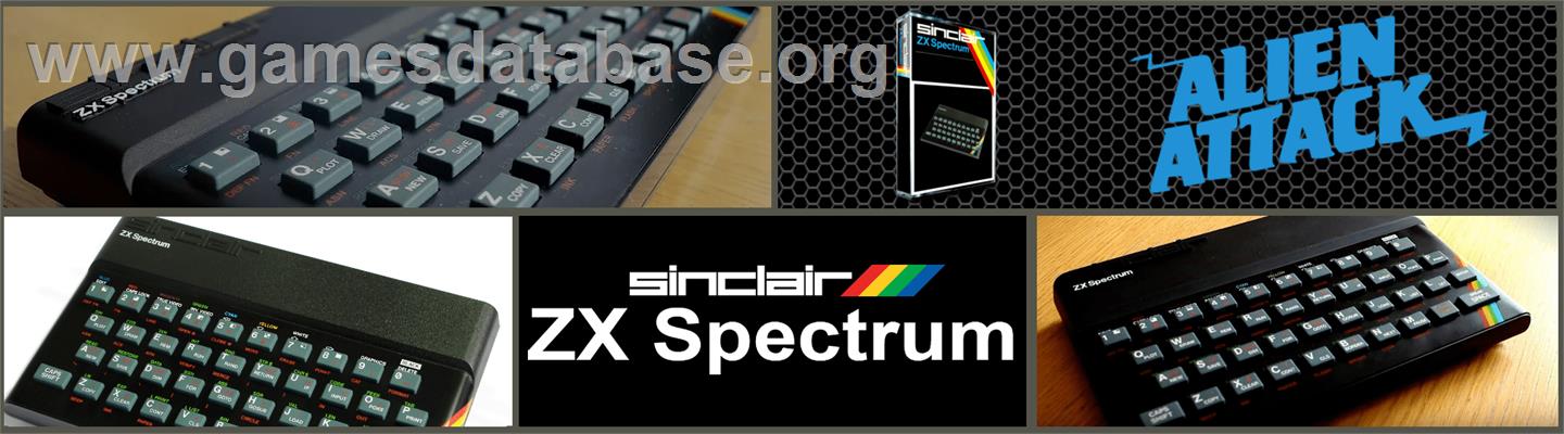 Alien Attack - Sinclair ZX Spectrum - Artwork - Marquee