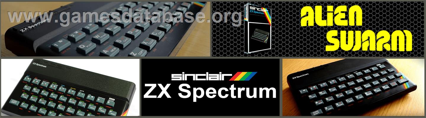 Alien Swarm - Sinclair ZX Spectrum - Artwork - Marquee