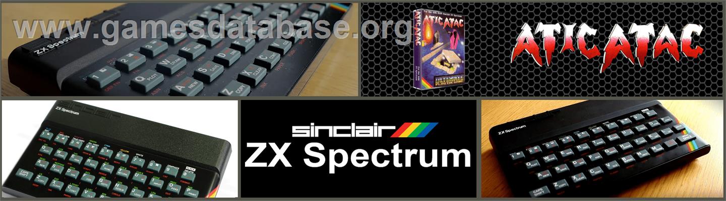Atic Atac - Sinclair ZX Spectrum - Artwork - Marquee