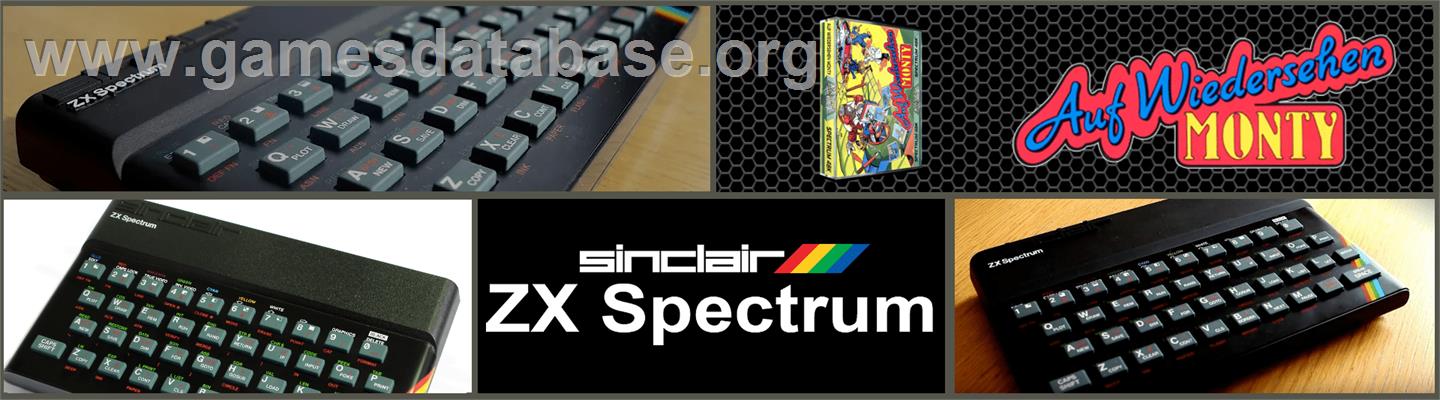 Auf Wiedersehen Monty - Sinclair ZX Spectrum - Artwork - Marquee