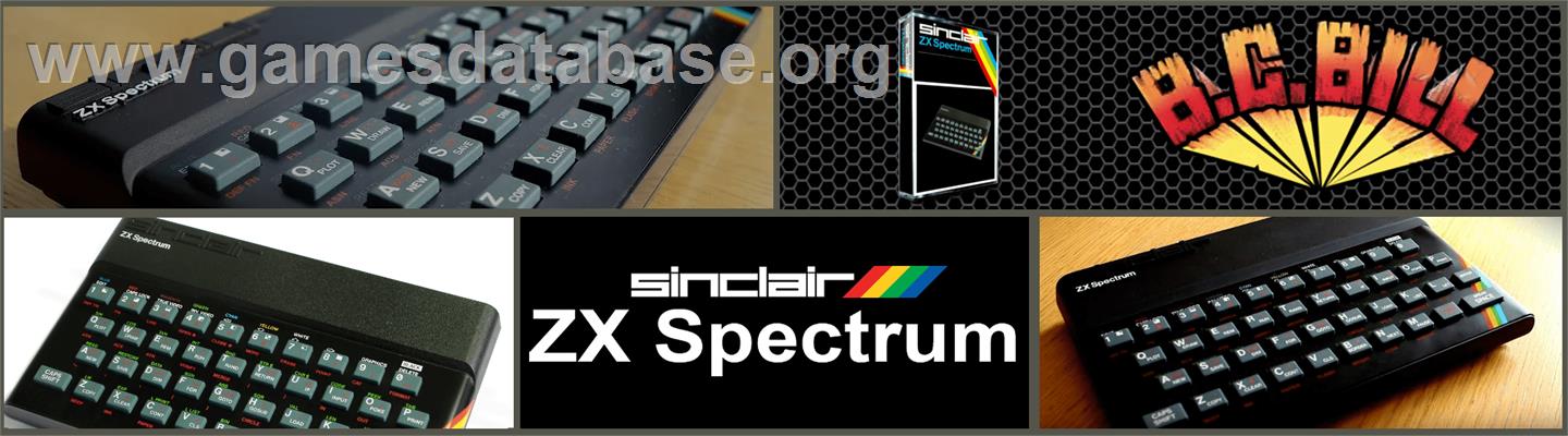 B.c. Bill - Sinclair ZX Spectrum - Artwork - Marquee