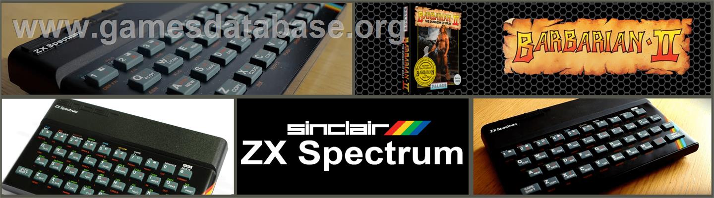 Barbarian 2 - The Dungeon Of Drax - Sinclair ZX Spectrum - Artwork - Marquee
