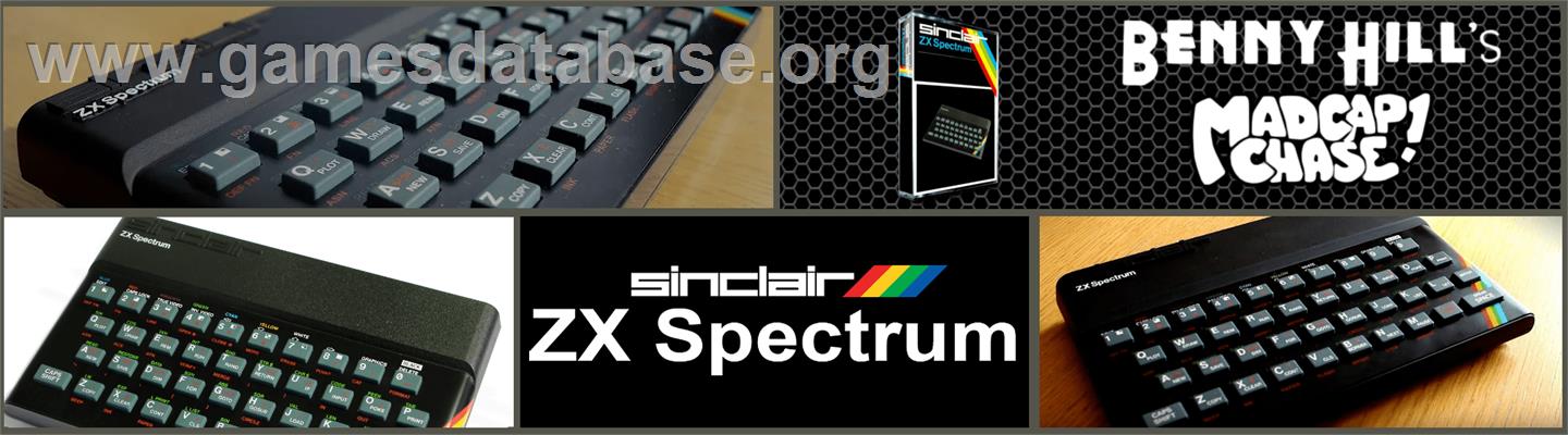 Benny Hill's Madcap Chase - Sinclair ZX Spectrum - Artwork - Marquee
