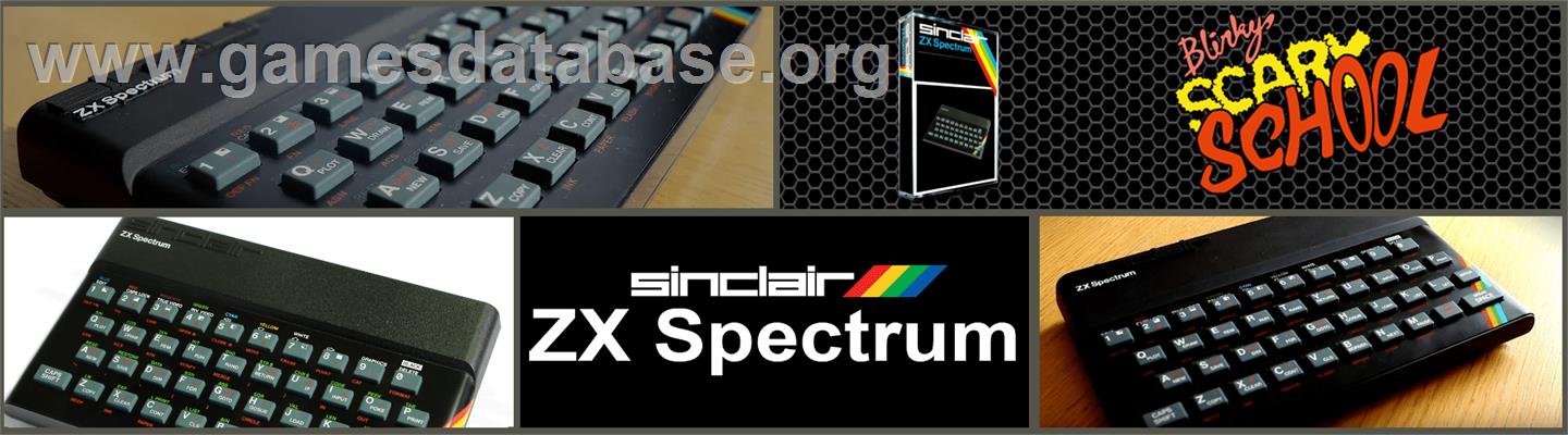 Blinky's Scary School - Sinclair ZX Spectrum - Artwork - Marquee