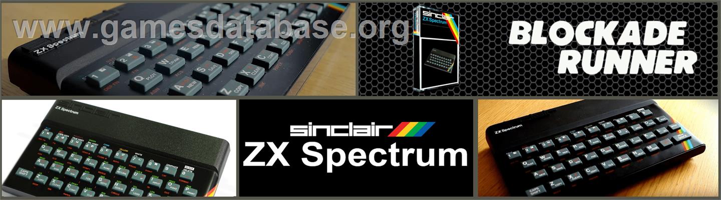 Blockade Runner - Sinclair ZX Spectrum - Artwork - Marquee