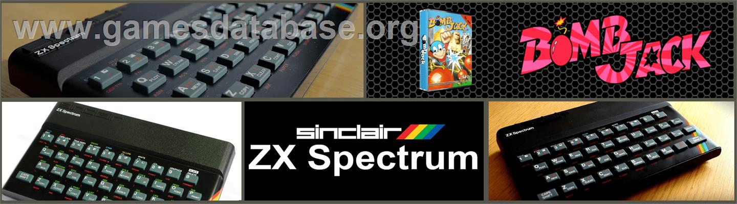 Bomb Jack - Sinclair ZX Spectrum - Artwork - Marquee