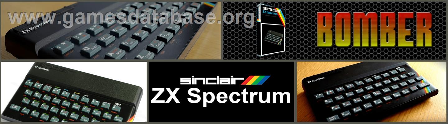 Bomber - Sinclair ZX Spectrum - Artwork - Marquee