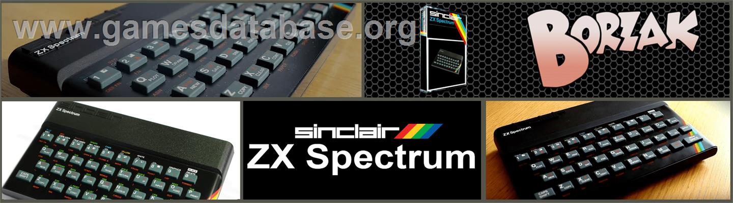 Borzak - Sinclair ZX Spectrum - Artwork - Marquee