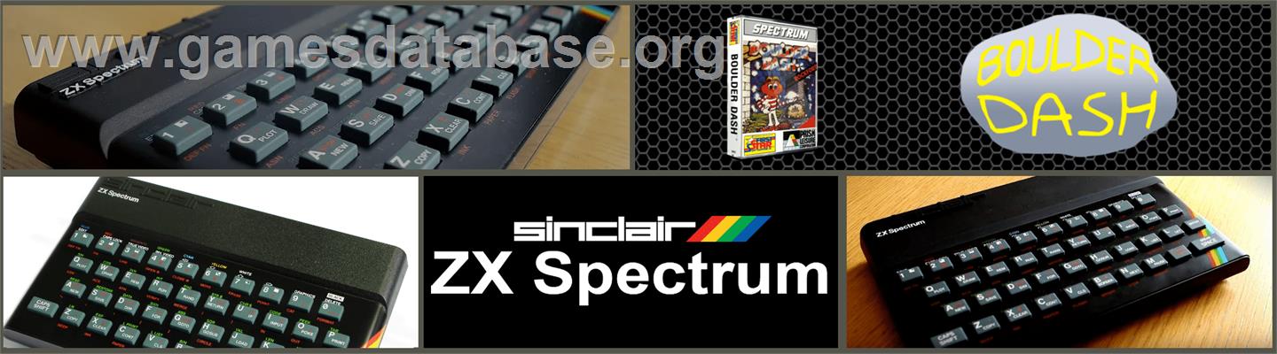 Boulder Dash - Sinclair ZX Spectrum - Artwork - Marquee