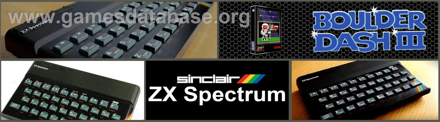Boulder Dash 3 - Sinclair ZX Spectrum - Artwork - Marquee