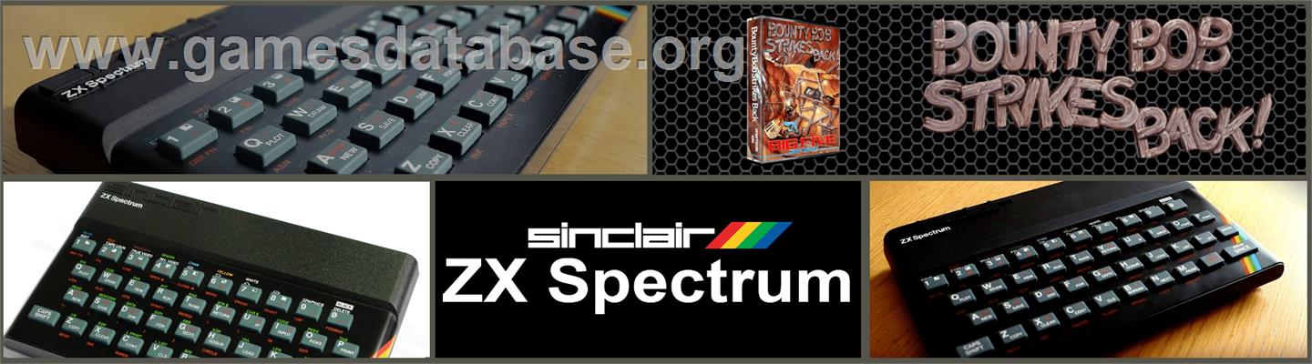 Bounty Bob Strikes Back! - Sinclair ZX Spectrum - Artwork - Marquee