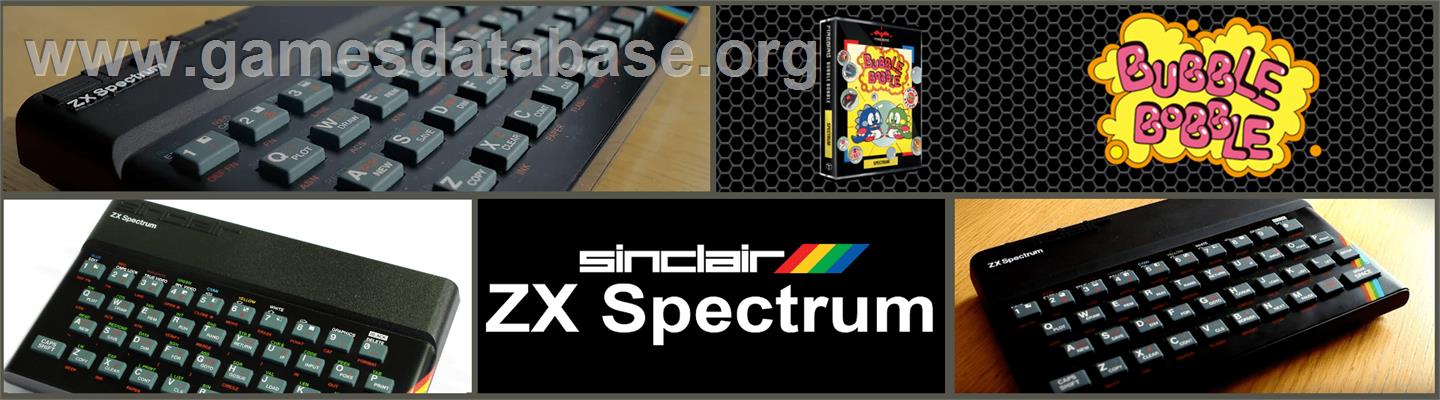 Bubble Bobble - Sinclair ZX Spectrum - Artwork - Marquee