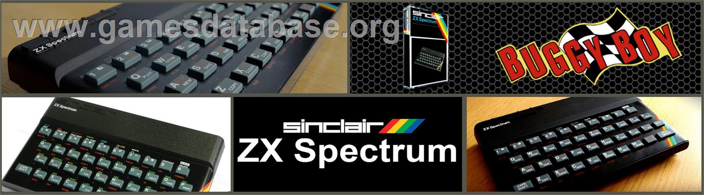 Buggy Boy - Sinclair ZX Spectrum - Artwork - Marquee