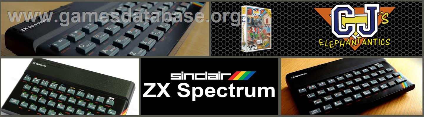 CJ's Elephant Antics - Sinclair ZX Spectrum - Artwork - Marquee