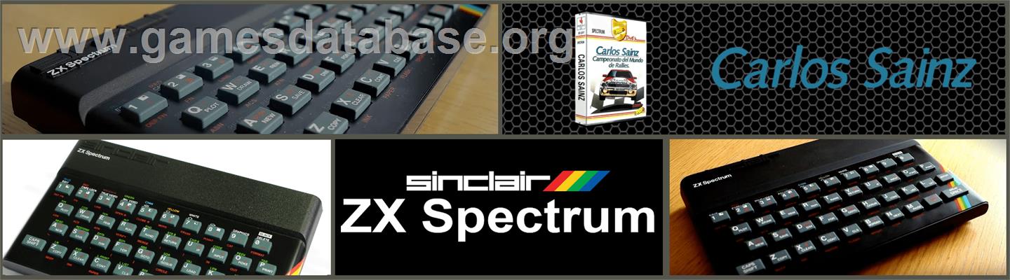 Carlos Sainz - Sinclair ZX Spectrum - Artwork - Marquee