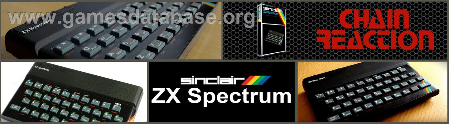 Chain Reaction - Sinclair ZX Spectrum - Artwork - Marquee