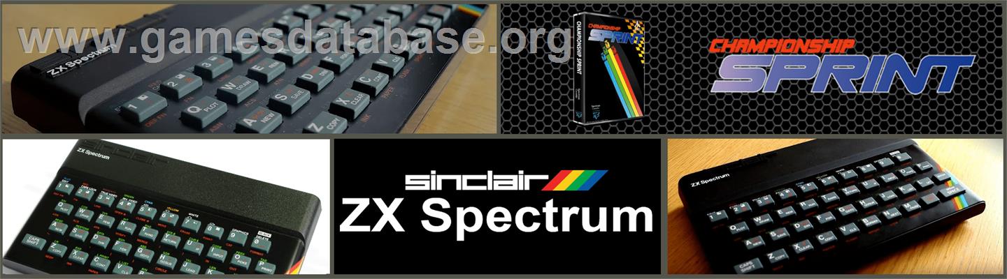 Championship Sprint - Sinclair ZX Spectrum - Artwork - Marquee