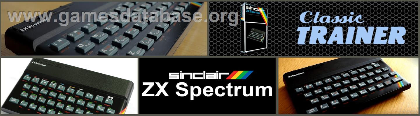 Classic Trainer - Sinclair ZX Spectrum - Artwork - Marquee
