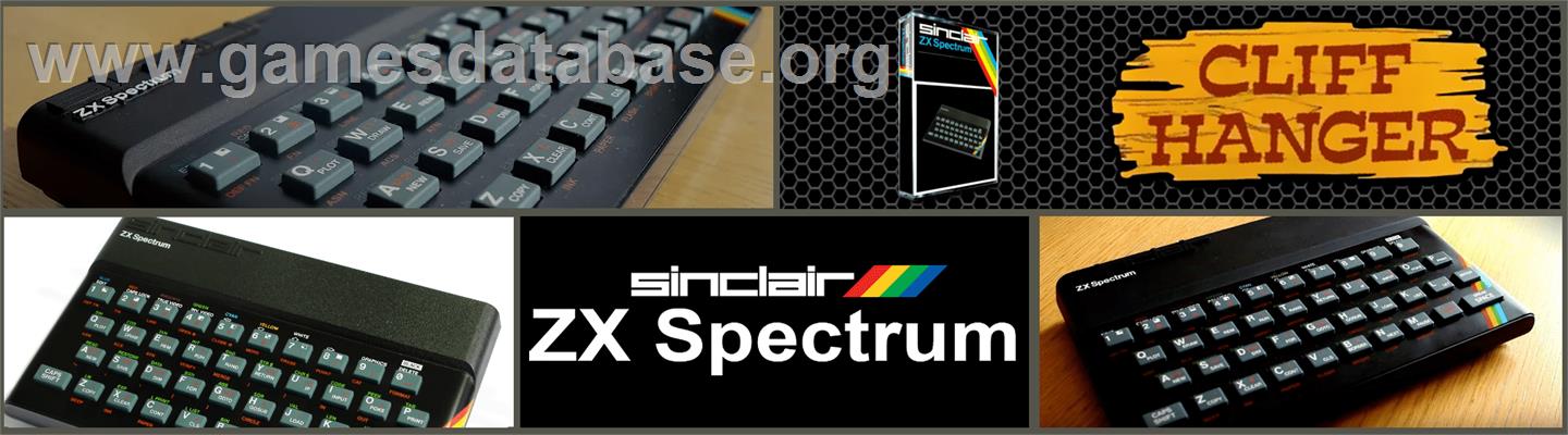 Cliff Hanger - Sinclair ZX Spectrum - Artwork - Marquee