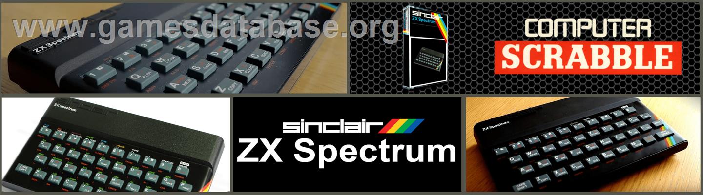 Computer Scrabble De Luxe - Sinclair ZX Spectrum - Artwork - Marquee