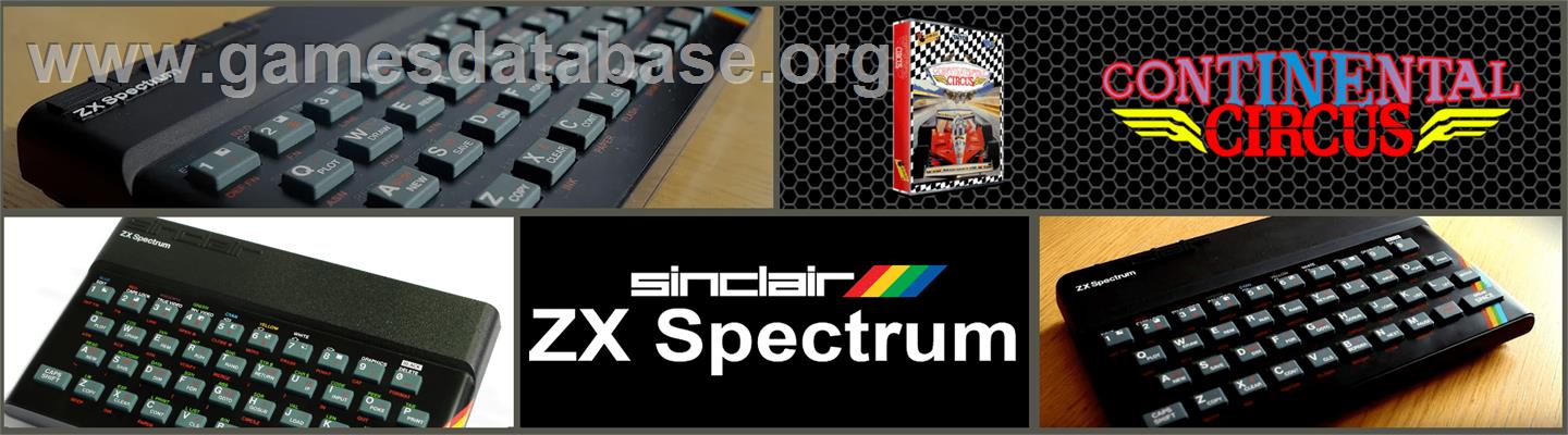Continental Circus - Sinclair ZX Spectrum - Artwork - Marquee