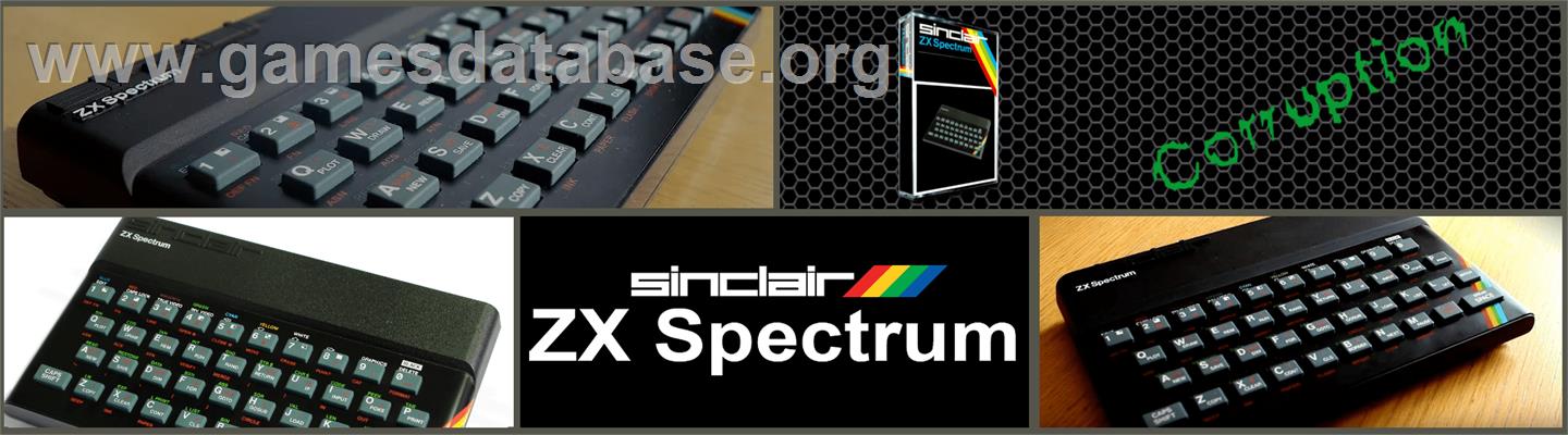 Corruption - Sinclair ZX Spectrum - Artwork - Marquee