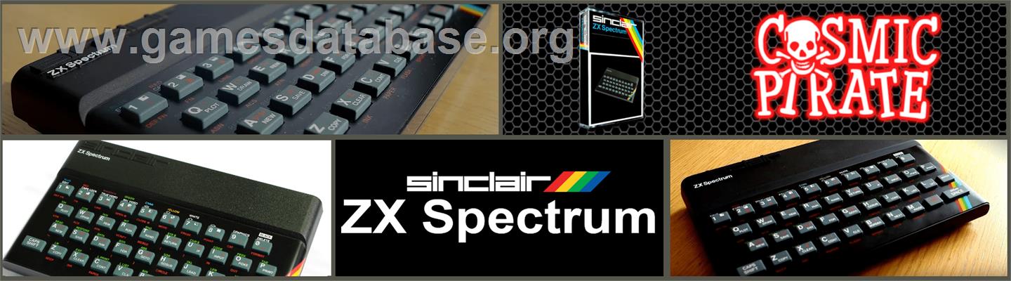 Cosmic Pirate - Sinclair ZX Spectrum - Artwork - Marquee