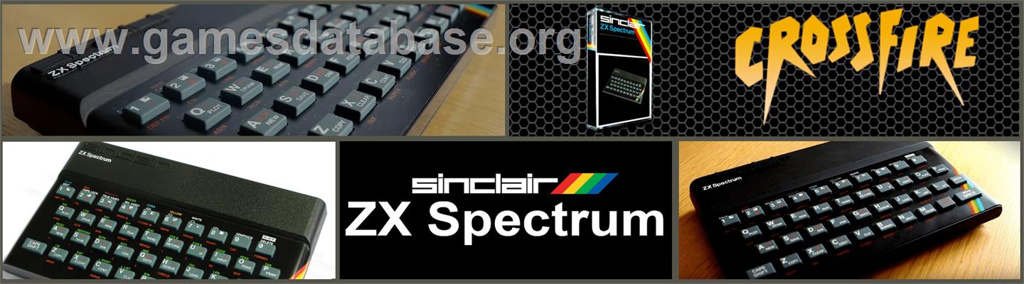 Crossfire - Sinclair ZX Spectrum - Artwork - Marquee