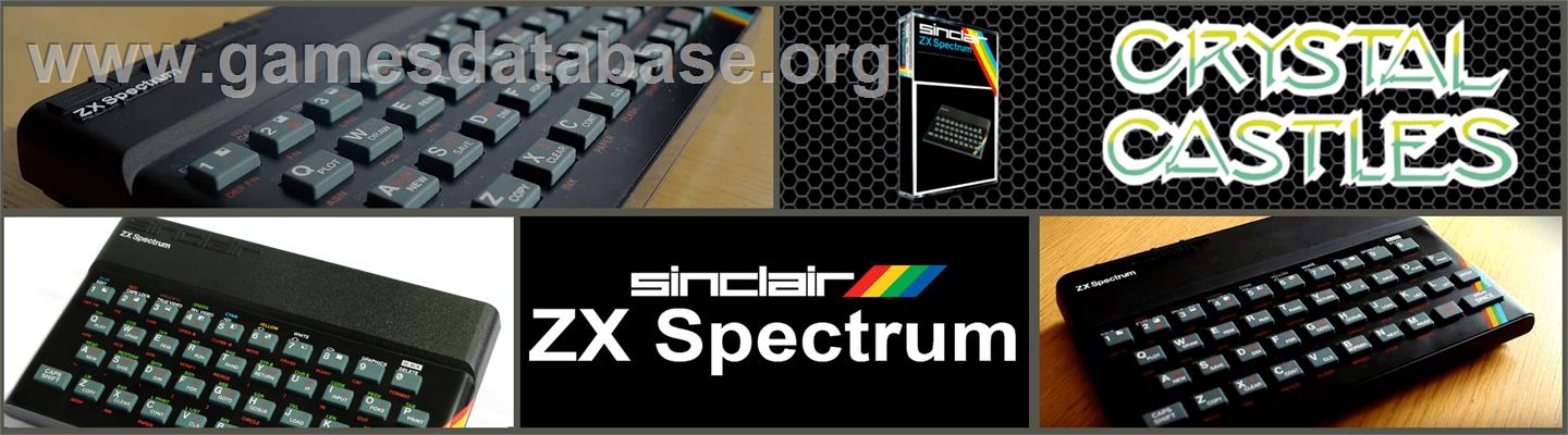 Crystal Castles - Sinclair ZX Spectrum - Artwork - Marquee