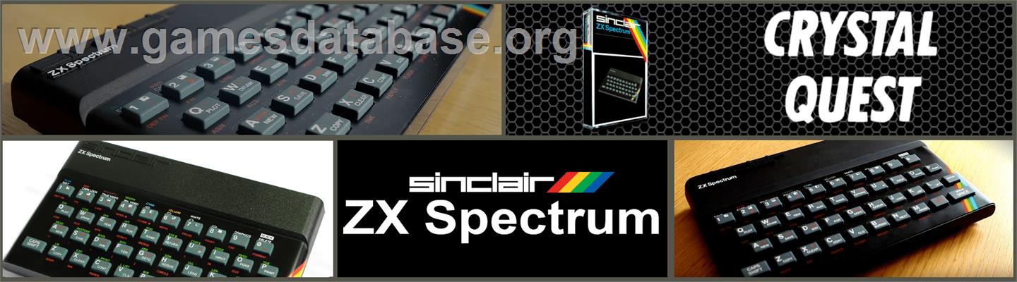 Crystal Quest - Sinclair ZX Spectrum - Artwork - Marquee