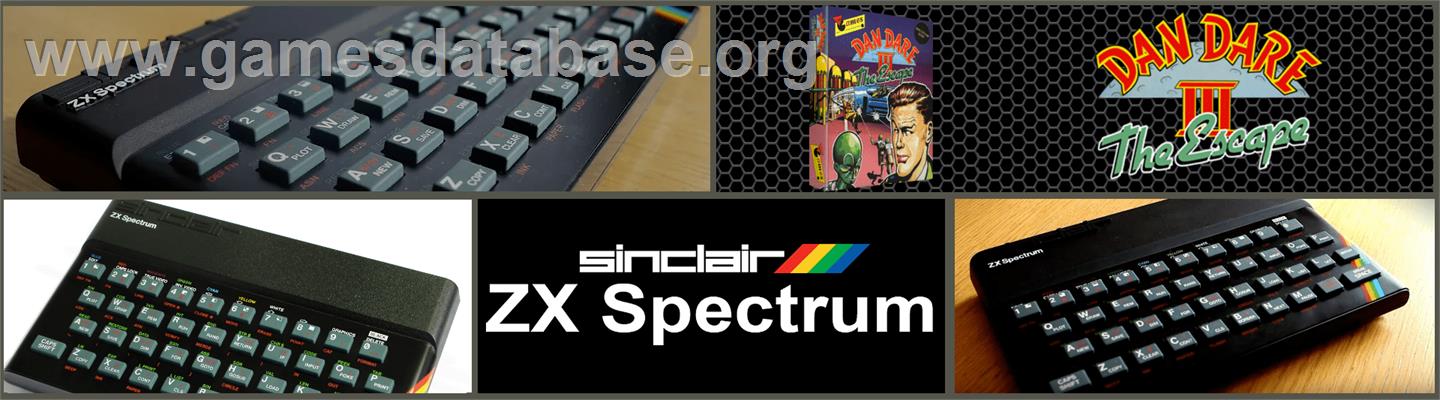 Dan Dare III: The Escape - Sinclair ZX Spectrum - Artwork - Marquee