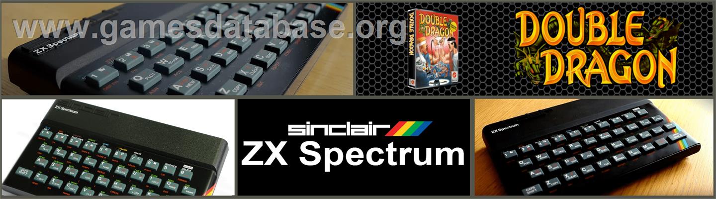 Double Dragon - Sinclair ZX Spectrum - Artwork - Marquee