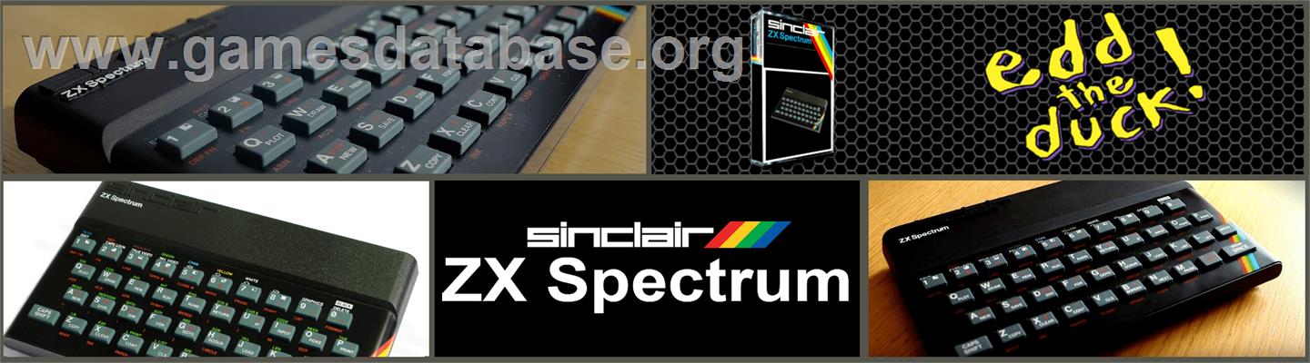 Edd the Duck! - Sinclair ZX Spectrum - Artwork - Marquee