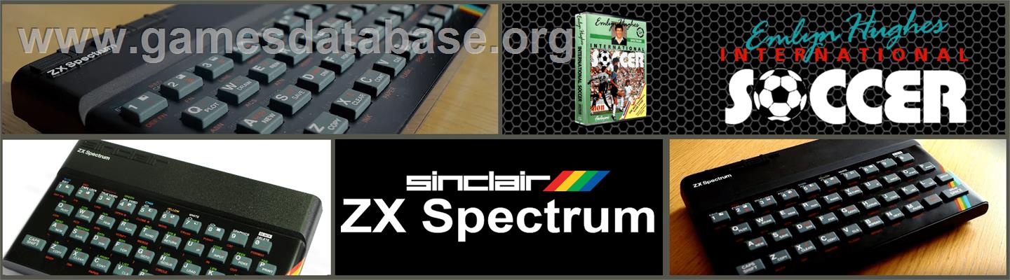 Emlyn Hughes International Soccer - Sinclair ZX Spectrum - Artwork - Marquee