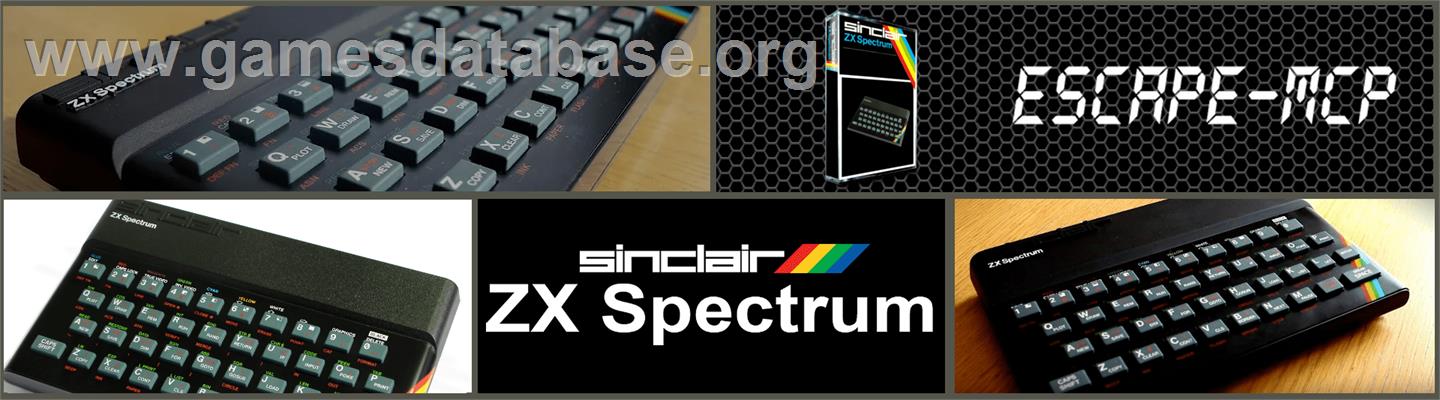 Escape - Sinclair ZX Spectrum - Artwork - Marquee