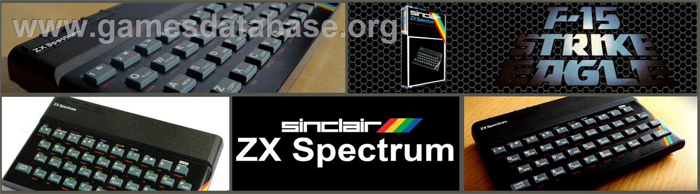 F-15 Strike Eagle - Sinclair ZX Spectrum - Artwork - Marquee